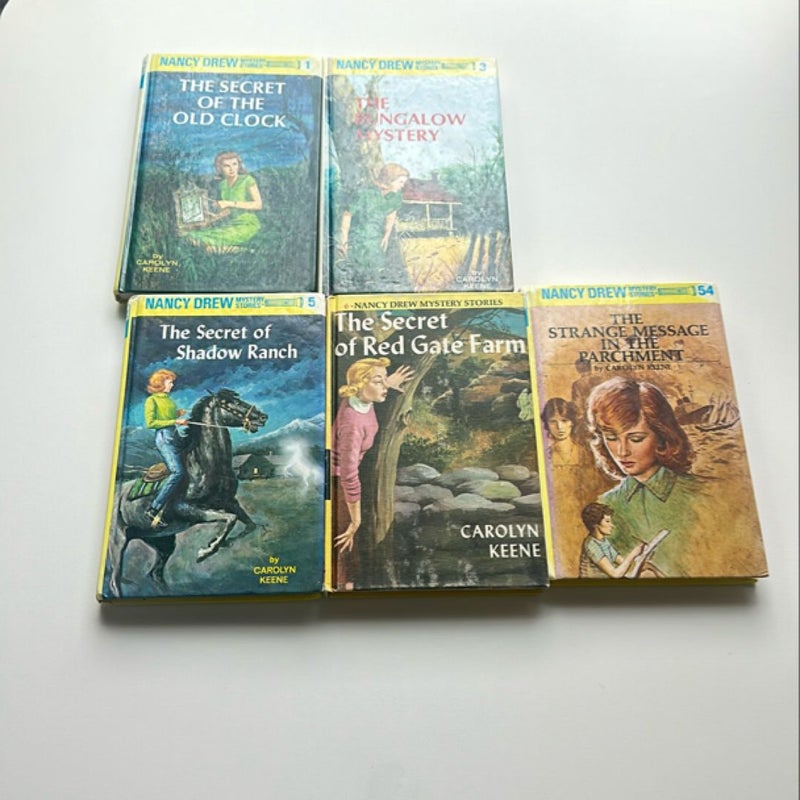 Nancy Drew Mystery Stories(Set of 5 books)