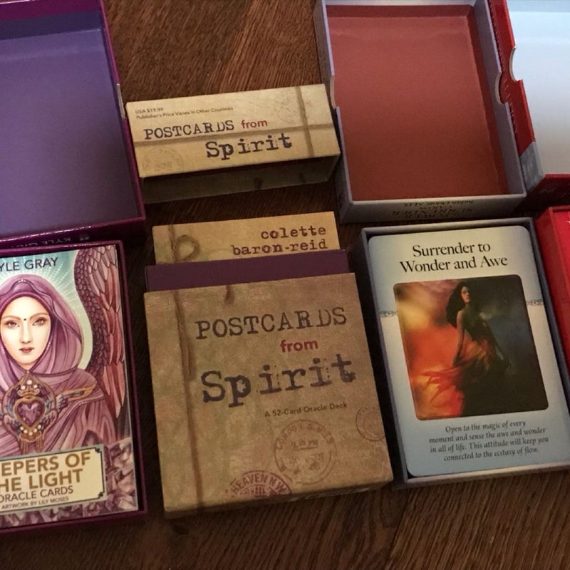 Oracle Deck Metaphysical Tarot, Lot Of 6, Angel Archangel Energy Spirit Realm, Divination Affirmation