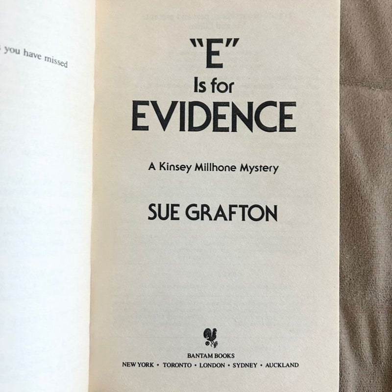 E Is for Evidence