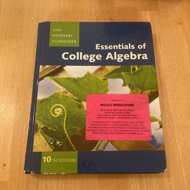 Essentials of College Algebra