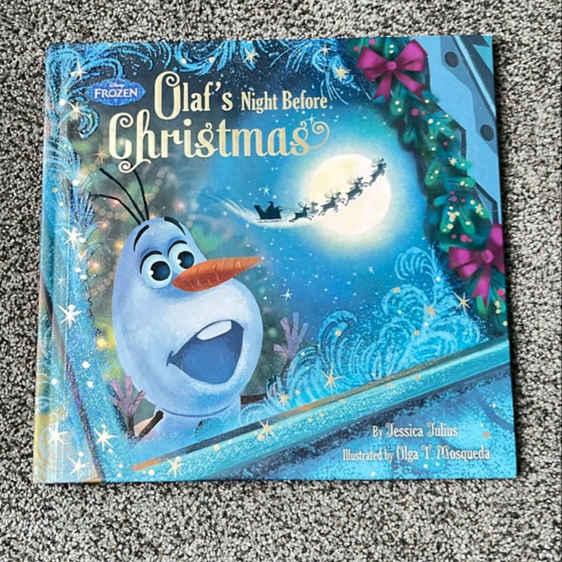 Frozen Olaf's Night Before Christmas Book and CD