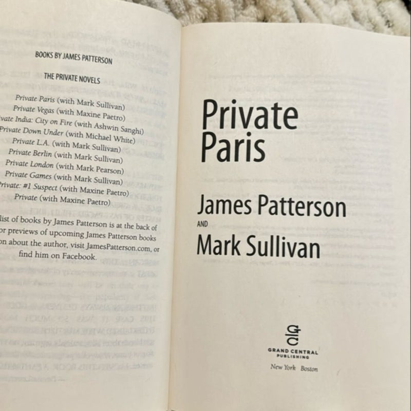 Private Paris James Patterson Mark Sullivan