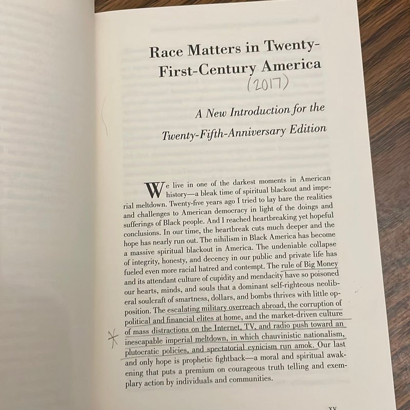 Race Matters, 25th Anniversary