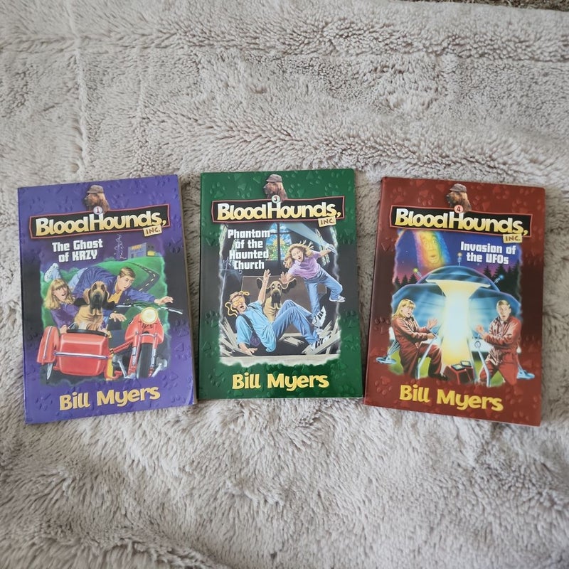 BloodHounds, Inc. Vtg. Mystery Books #1,3,&4