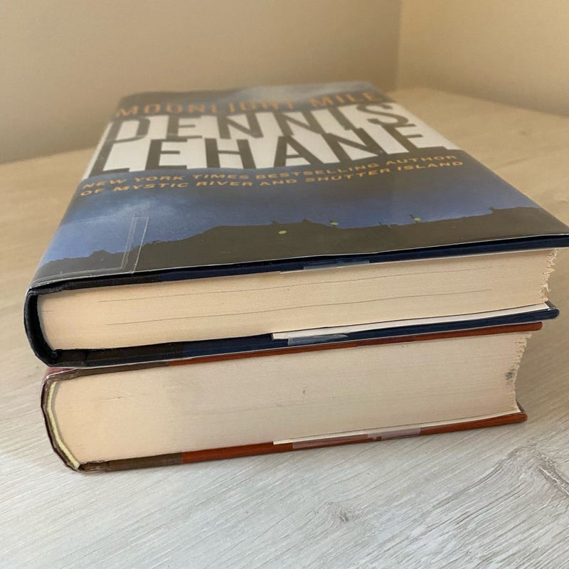 Lot Of Two Dennis Lehane Hardbacks 1st Ed ExLibrary 
