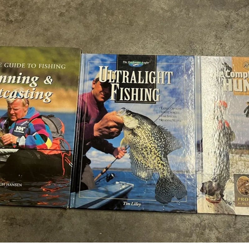 Book lot: Complete Guide to: fishing, hunting, ultralight fishing