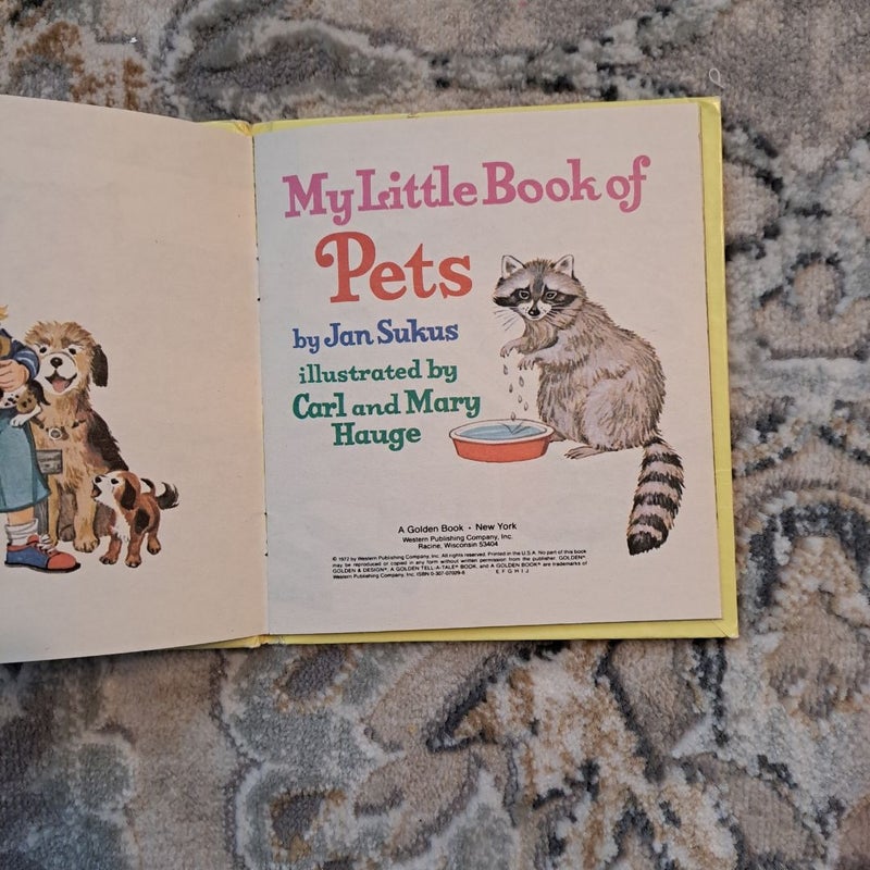 My little book of pets