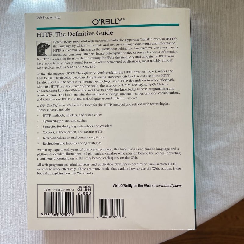 HTTP: the Definitive Guide: O’Reilly