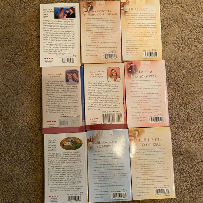 9 Heartsong Paperback Boooks by Heartsong, Paperback | Pangobooks