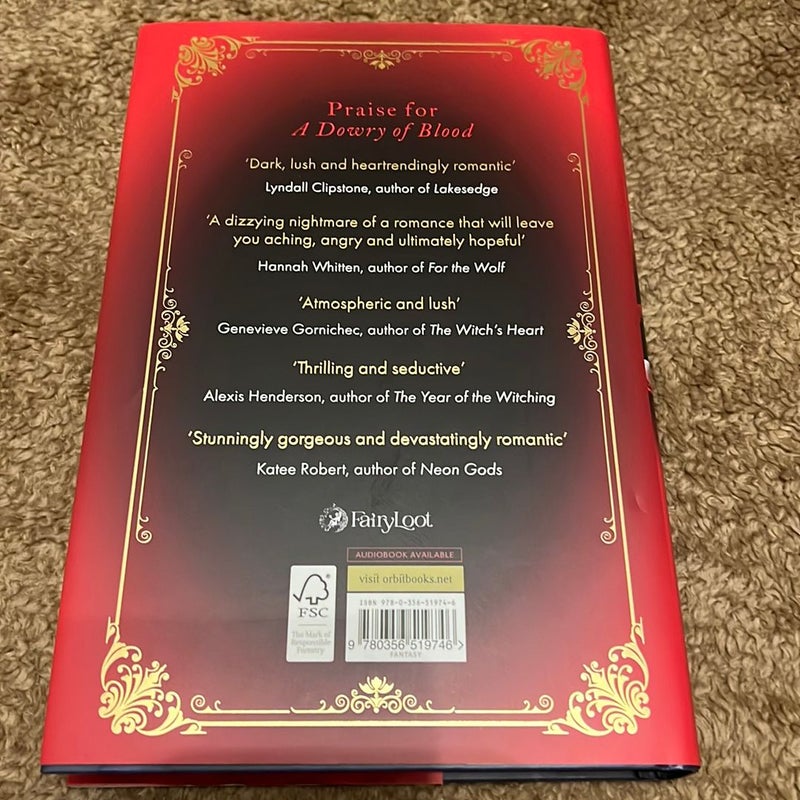 Fairyloot “A Dowry of Blood” - exclusive edition 