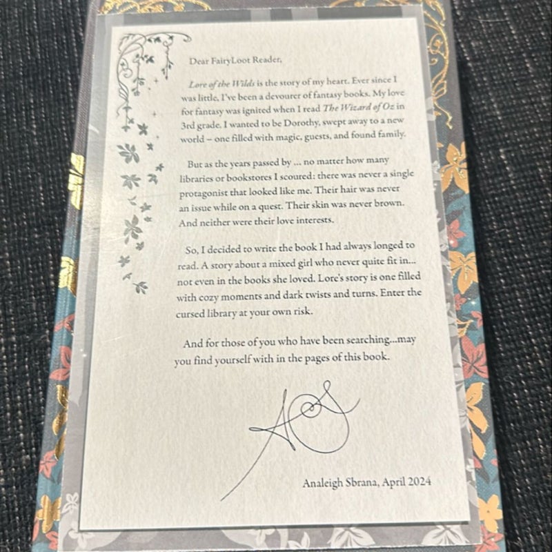 Fairyloot Lore of the Wilds - Signed 