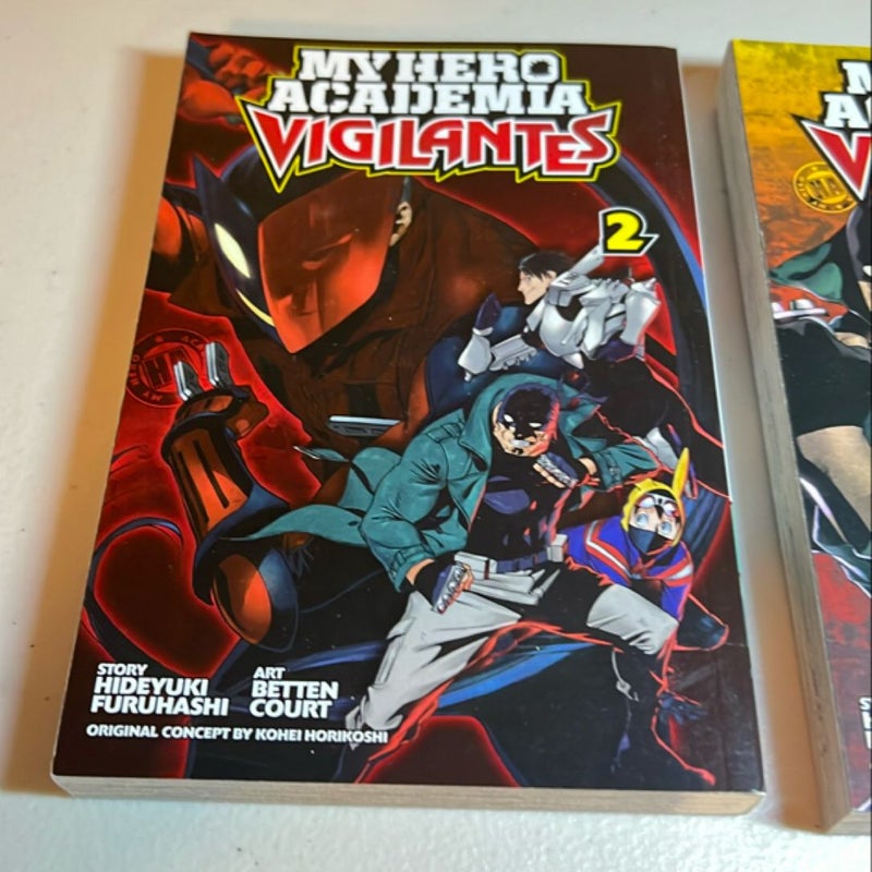 My Hero Academia: Vigilantes, Vol. 1 and Vol. 2