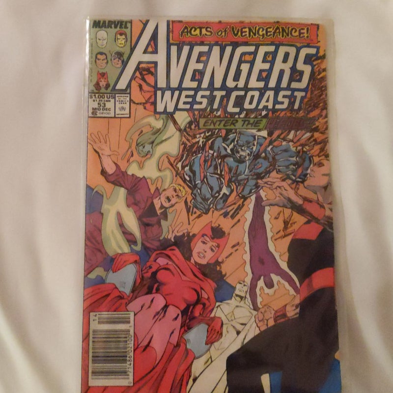 Avengers West Coast Marvel Comics 1988