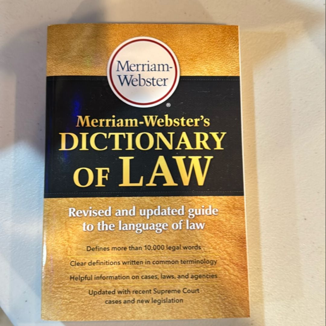 Merriam-Webster's Dictionary of Law