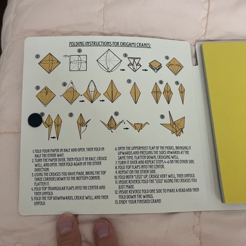 SIX CRIMSON CRANE ORIGAMI OWLCRATE