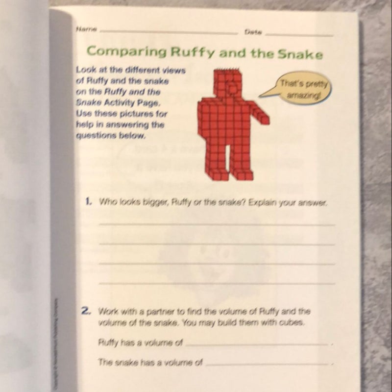 Math Workbook First Grade