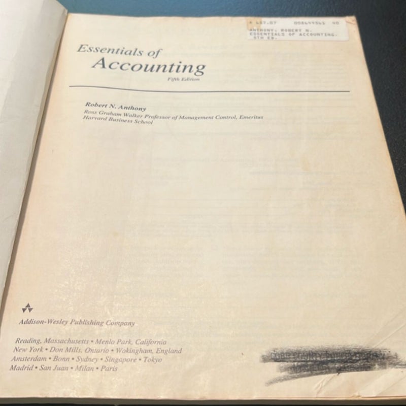 Essentials Accounting