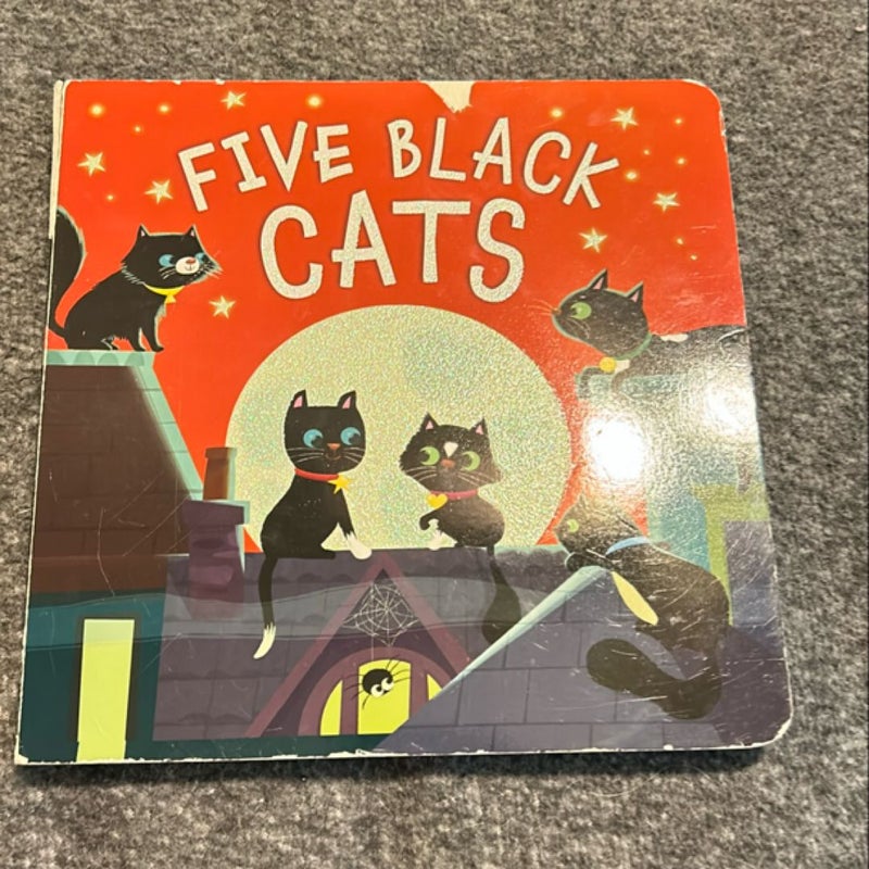 Five Black Cats