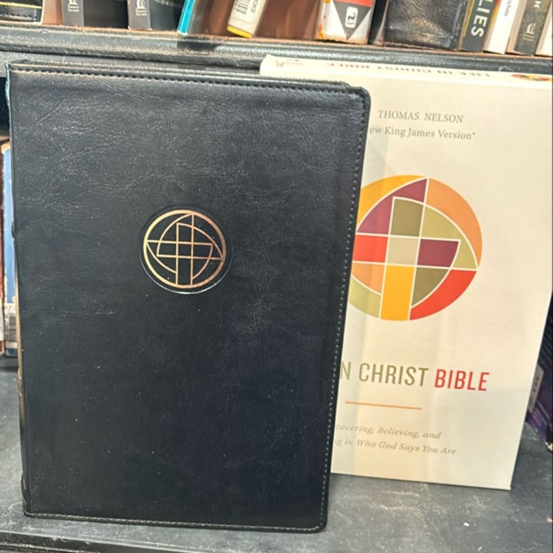 Life in Christ Bible: Discovering, Believing, and Rejoicing in Who God Says You Are (NKJV, Black Leathersoft, Red Letter, Comfort Print)