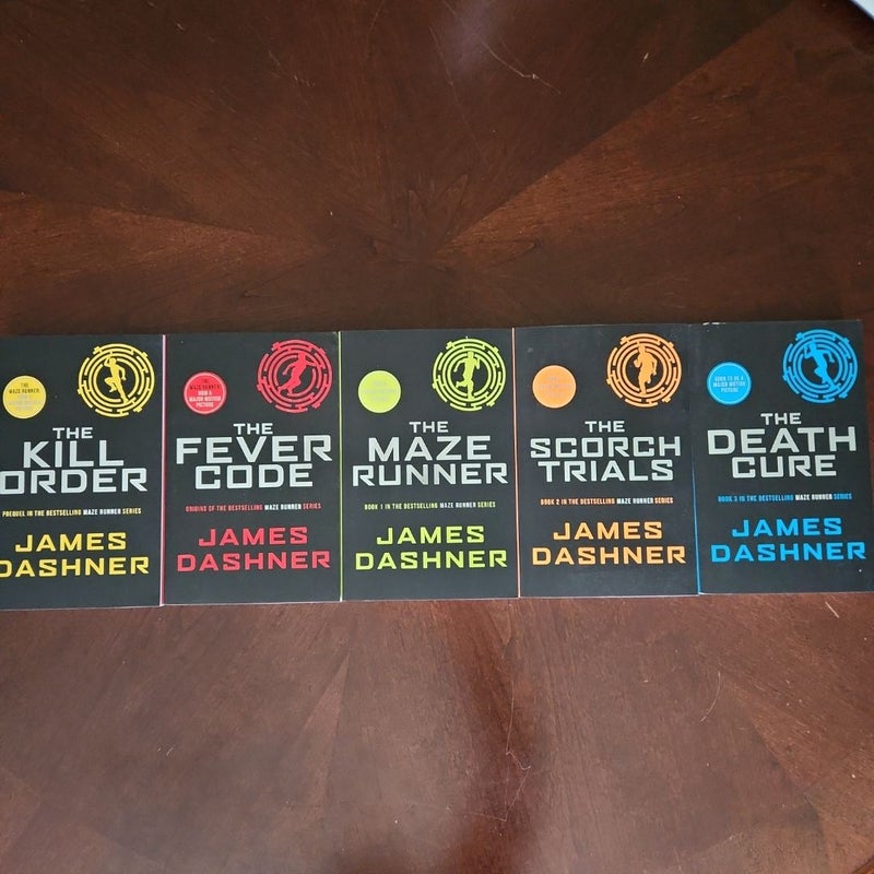 The Maze Runner - The Scorch Trials - The Death Cure - The Kill Order - The Fever Code *BOOKS 1-5*