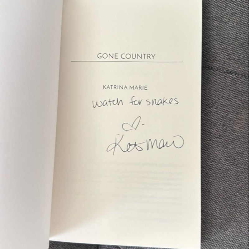 Gone Country SIGNED EDITION