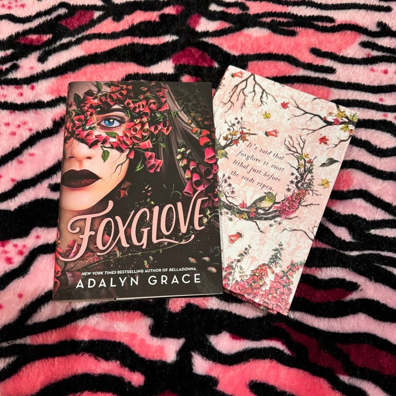 **ON HOLD** Foxglove *OOP First Edition* WHITE Hidden Special Cover with pink end pages