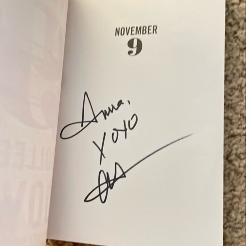 November 9 (signed by the author)