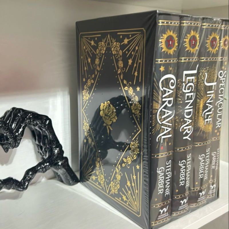 SEALED The Return to Caraval complete collection limited edition set with sprayed edges 