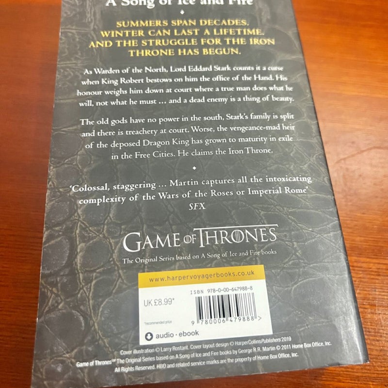 A Game of Thrones A Song of Fire and Ice Book 1