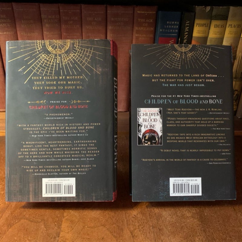 Legacy of Orisha 1 & 2: Children of Blood and Bone, Children of Virtue and Vengeance, Barnes & Noble Special First Editions