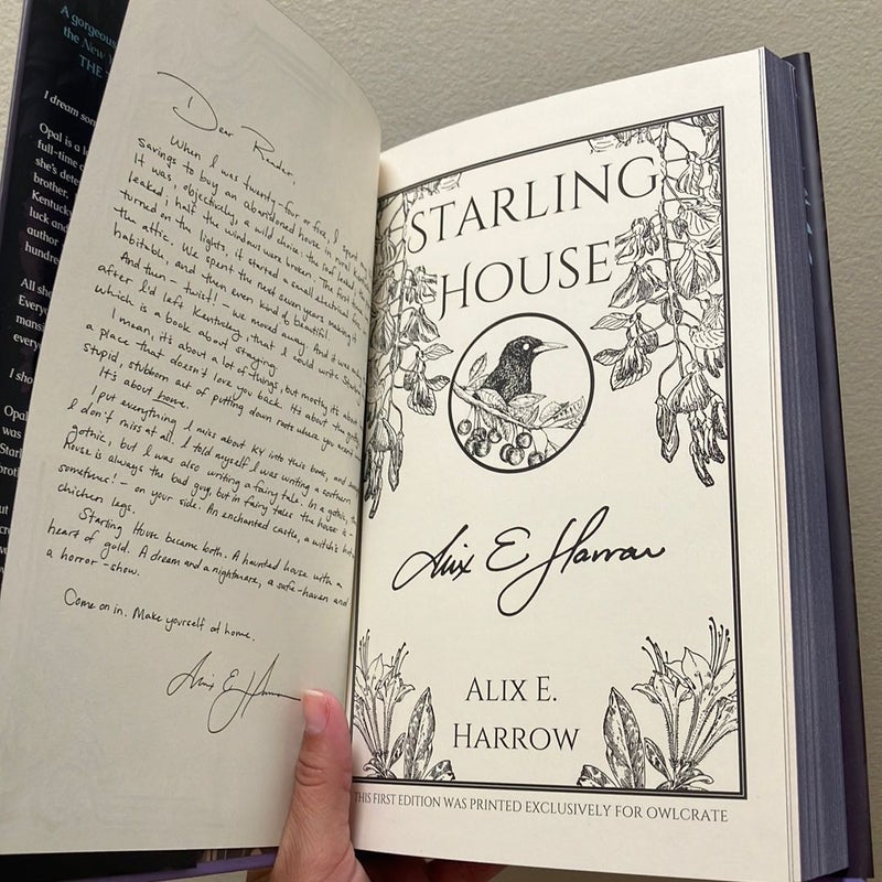 Starling House Owlcrate (signed Edition) 