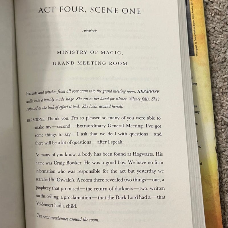 Harry Potter and the Cursed Child Parts One and Two (Special Rehearsal Edition Script)