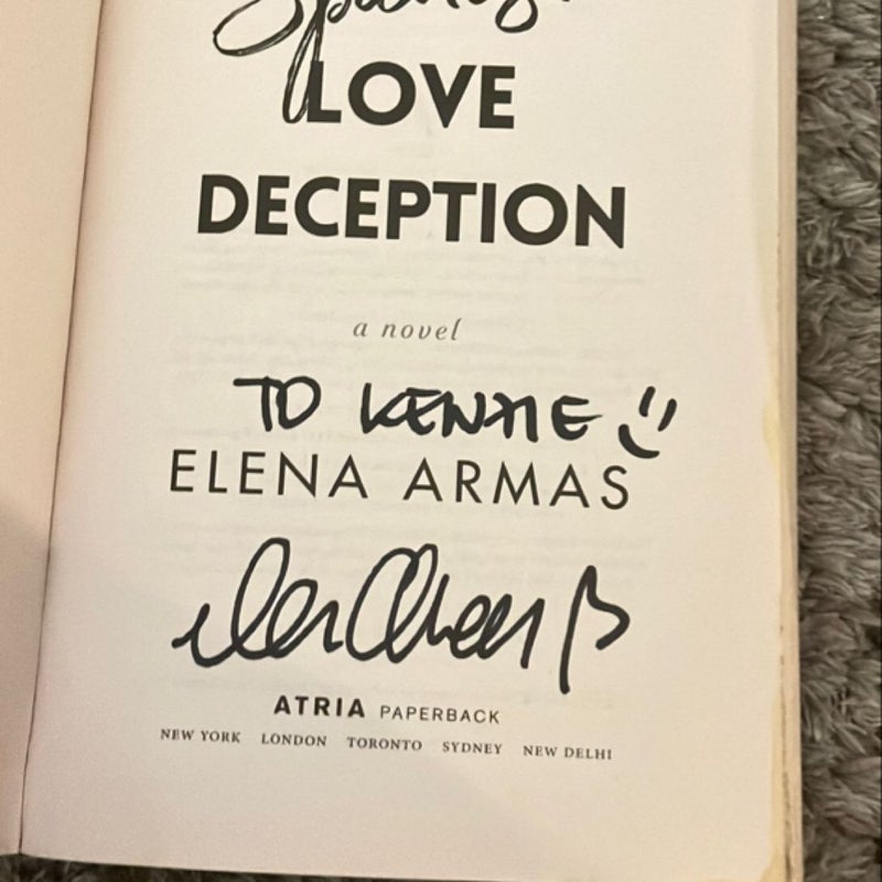 The Spanish Love Deception SIGNED 