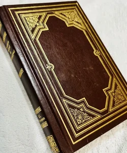 Treasure Island & Kidnapped, Brown Leatherbound Hardcover with Gold Embellishments & Lettering. Collectors Library Of Classics