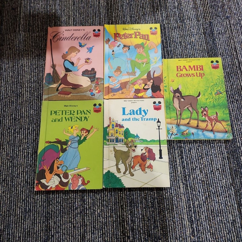 Vintage Walt Disney books