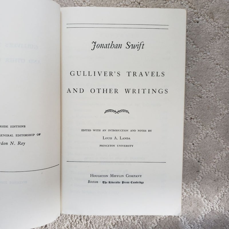 Gulliver's Travels and Other Writings by Jonathan Swift (Riverside Edition, 1960)