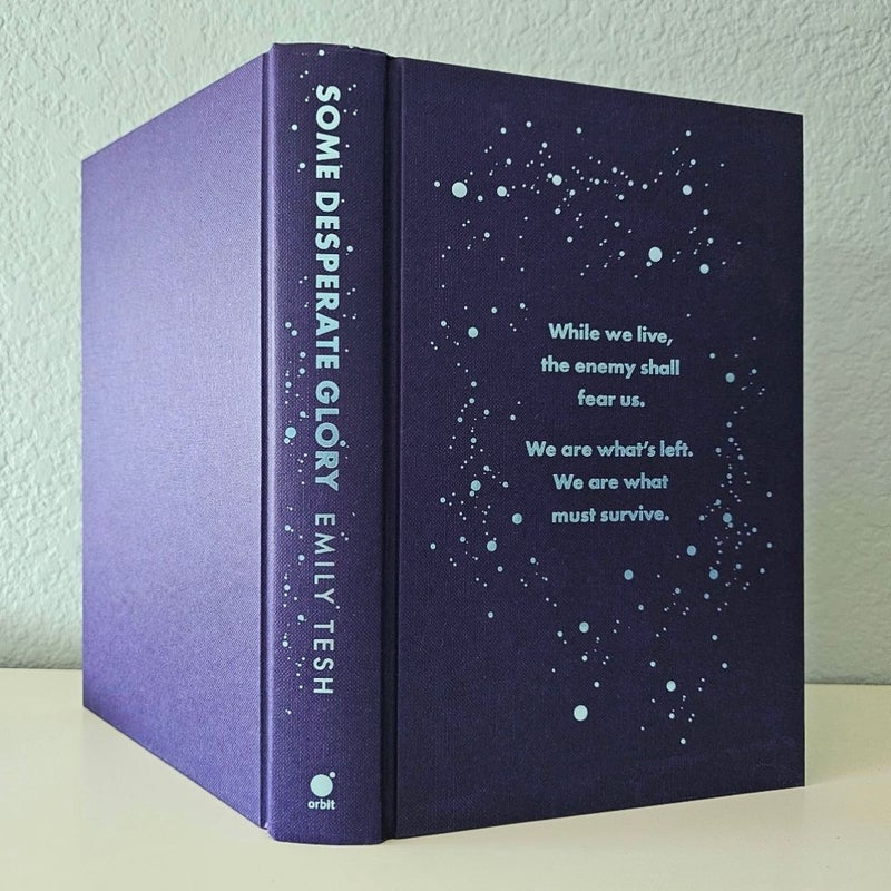 Some Desperate Glory by Emily Tesh HUGO award winner Illumicrate Special Edition