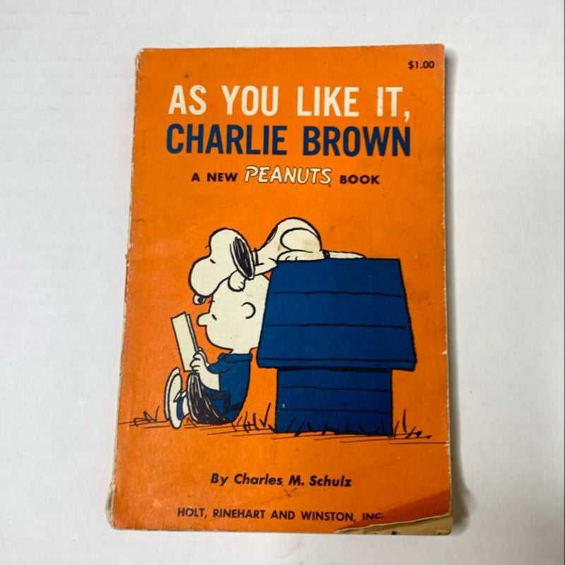 As You Like It. Charlie Brown