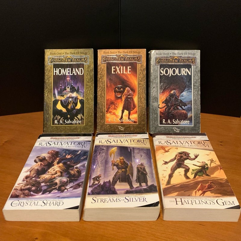 Forgotten Realms: Legend of Drizzt 1-27, 8 Complete Series: Dark Elf, Icewind Dale, Legacy of the Drow, Paths of Darkness, Sellswords, Hunter’s Blades, Transitions, Neverwinter, Companions