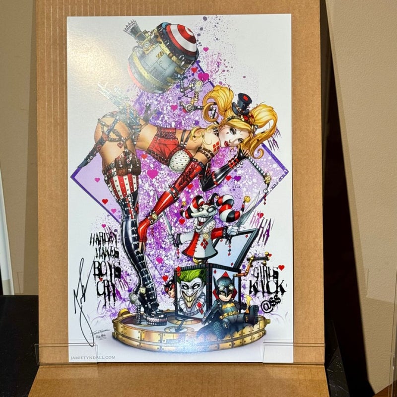 Harley Quinn Art Print DC Comics Signed