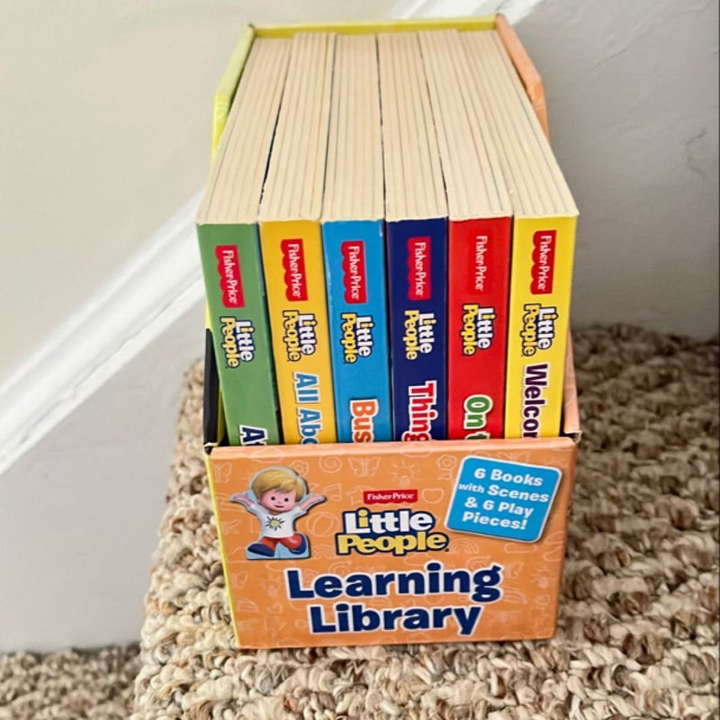 Fisher Price Little People Learning Library 6 Book Set