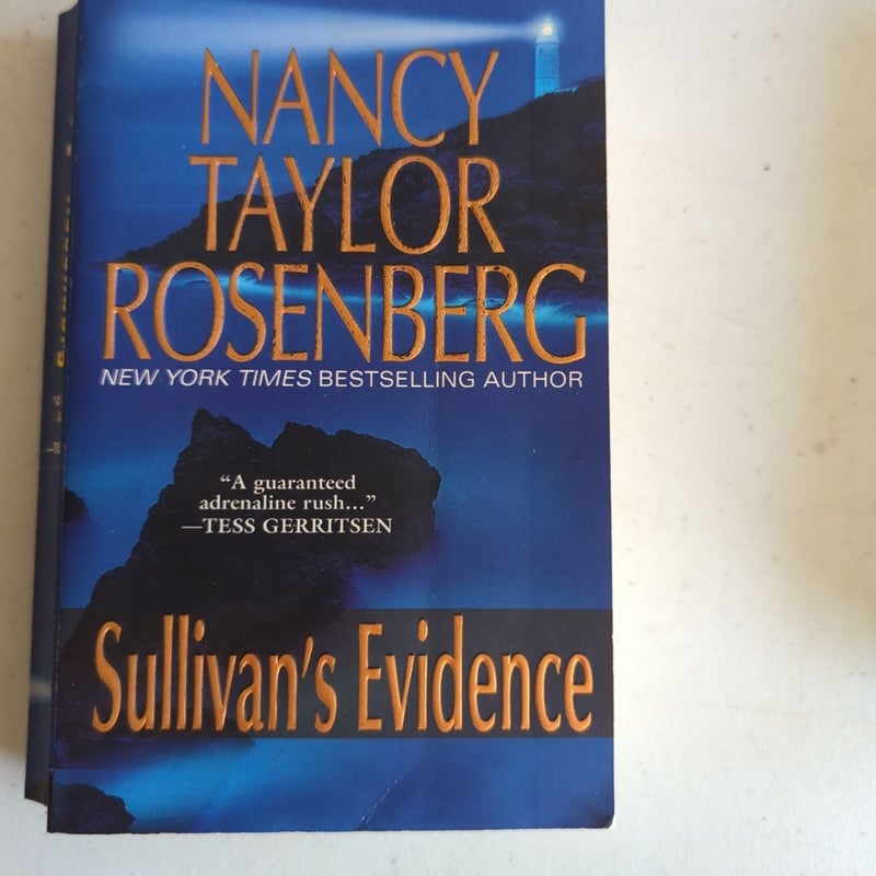 Nancy Taylor Rosenberg paperbacks X 3: Sullivan's Law, Evidence, and Justice 