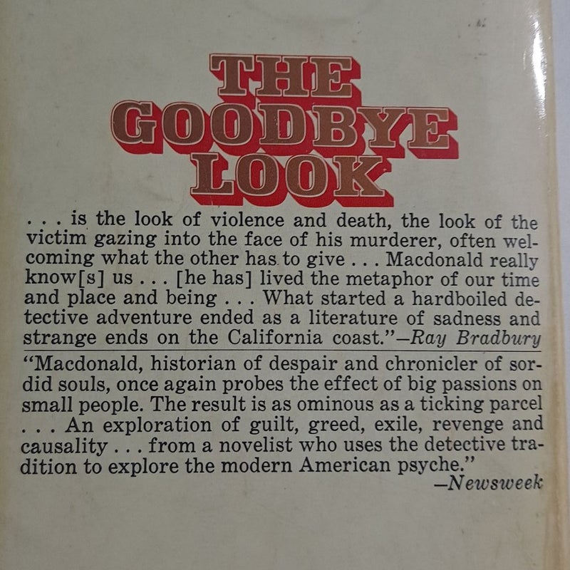 the Goodbye Look By Ross Mac-Donald paperback vintage 1969