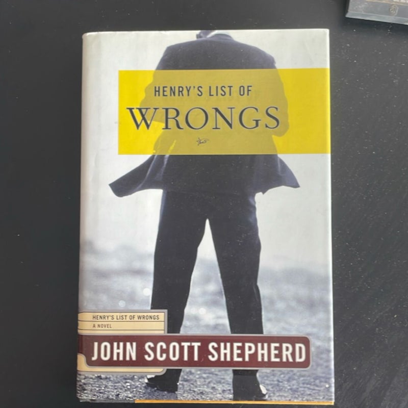 Henry's List of Wrongs