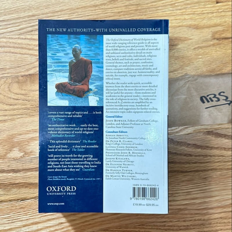 The Oxford Dictionary of World Religions