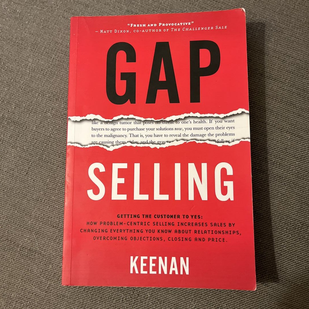 Gap selling deals book