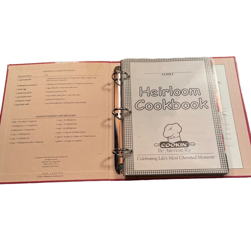 heirloom cookbook Coookin’ the American way