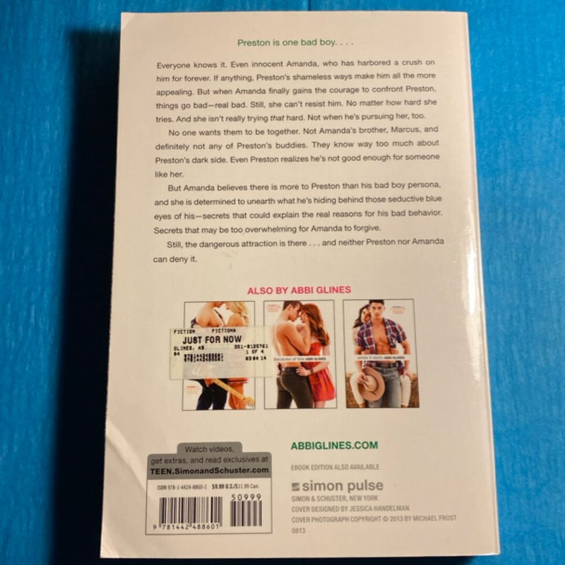 Just for Now First Printing 