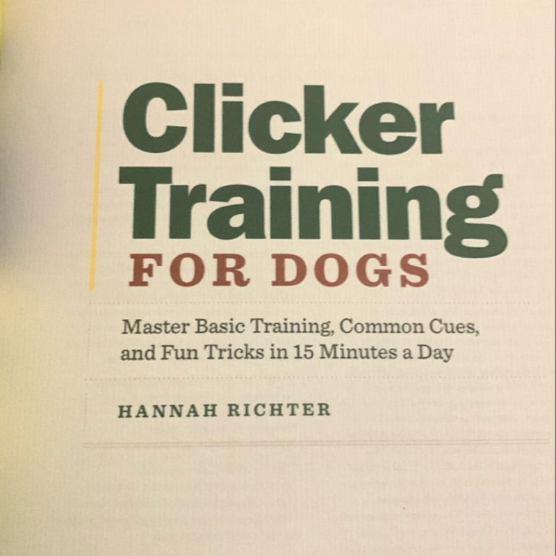 Clicker Training for Dogs