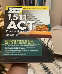 1,511 ACT Practice Questions, 6th Edition